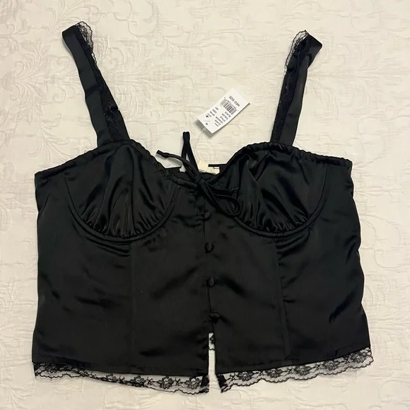 PacSun Lace Trim Bustier Tank Top - Picture 5 of 6